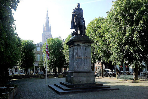 Standbeeld Simon Stevin in Brugge