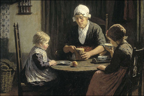 David Artz bij grootmoeder