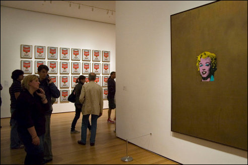Tentoonstelling Andy Warhol in Museum of Modern Art