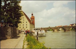 Regensburg brug over de Donau