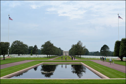 Amerikaanse begraafplaats in Colleville-sur-Mer