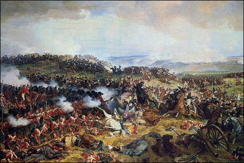 Franse cavalerie in Waterloo