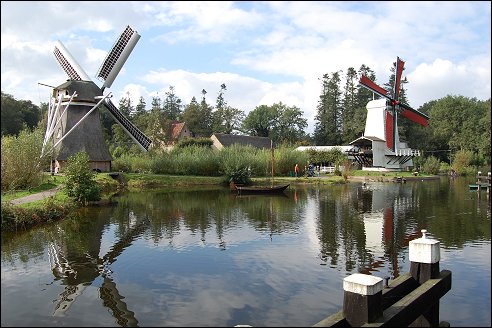 Openluchtmuseum Arnhem Poldermolen en Paltrokmolen