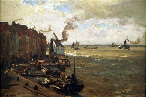 Oude Kraan op de Waalkade