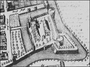 Wageningen in 1654 kaart van Geelkercken
