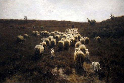 Mauve: schapen in Laren