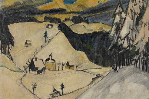 Sneeuw bij Erich Heckel