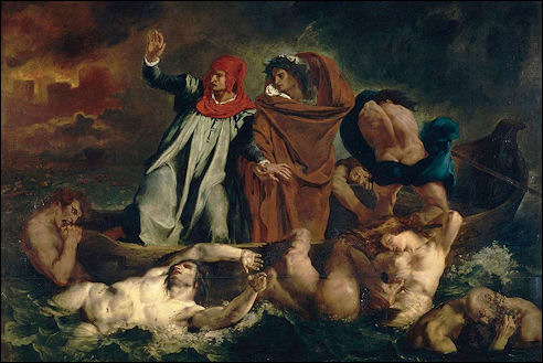 Eugène Delacroix: De boot van Dante, 1822