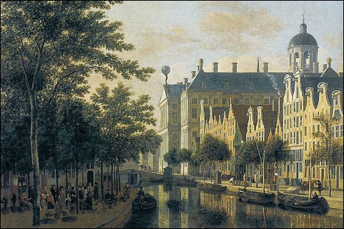 Nieuwezijds Voorburgwal met Paleis op de Dam
