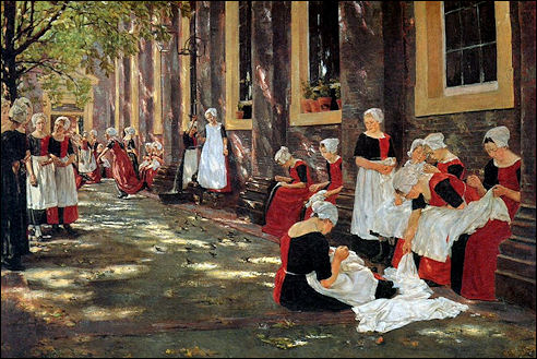 Max Liebermann: Pauze in het Amsterdamse weeshuis