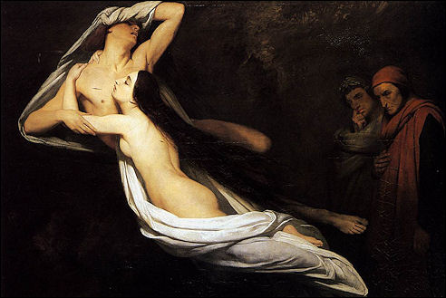 Ary Scheffer: overspelige geliefden