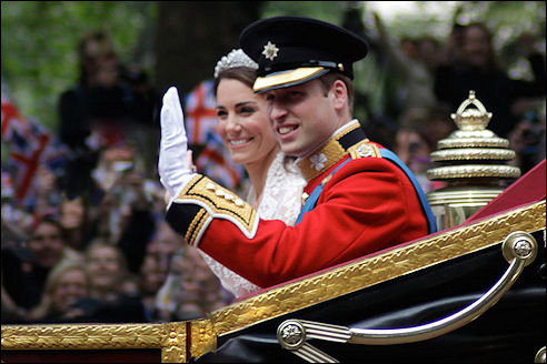 William en Kate in de State Landau