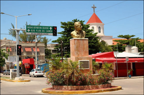 Beeld van Luis Donaldo Colosio Murrieta in Quintana Roo