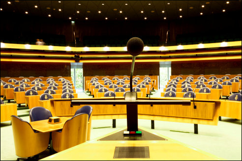 Spreekgestoelte in Tweede Kamer