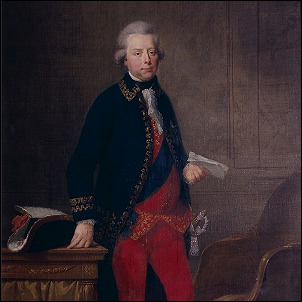 Willem V van Oranje-Nassau door Johann Friedrich August Tischbein