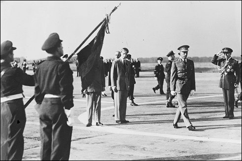 Aankomst Leopold III en Boudewijn op 21 juli 1950