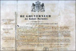 Vrijlatingsbrief uit 1853