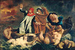 Eugène Delacroix: De boot van Dante, 1822