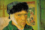 Vincent van Gogh met verbonden oor