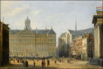 Koning Willem III op het bordes