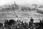 Adolf Hitler spreekt op 15 maart 1938 in Wenen